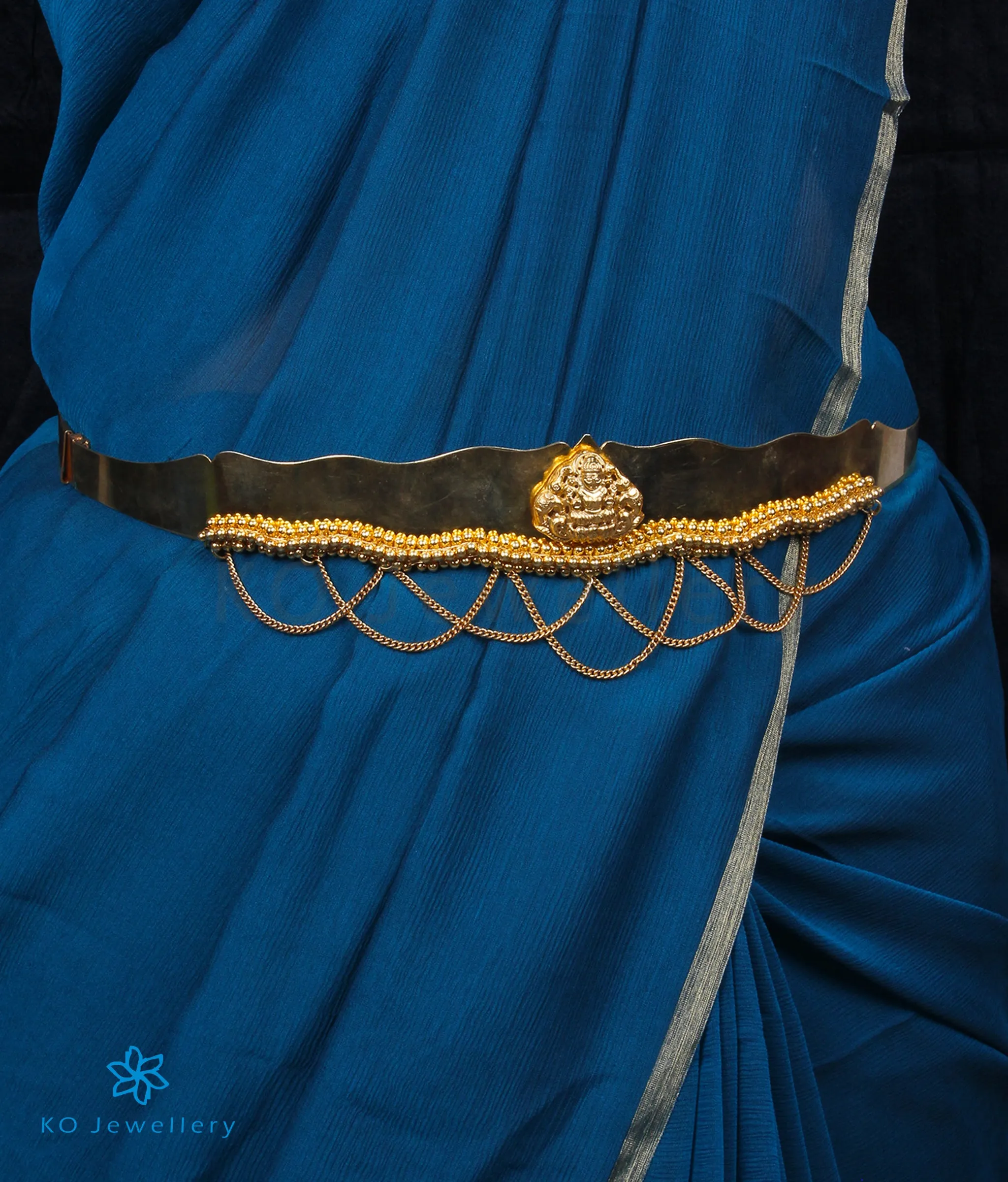 The Aishwarya Silver Oddiyanam Waist belt (Kids)