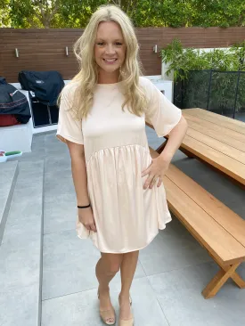 The French Dress - Classic Nude Satin
