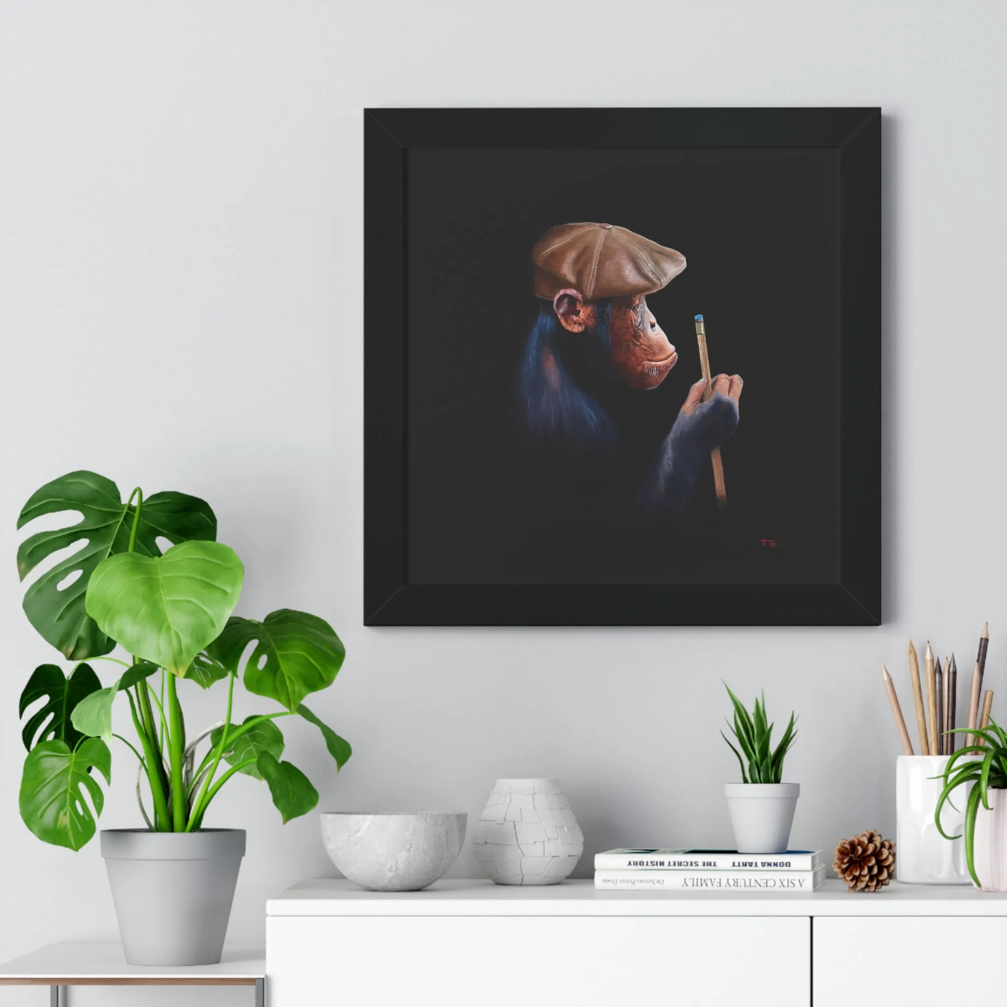 Tony South: "Hustle" Framed Poster