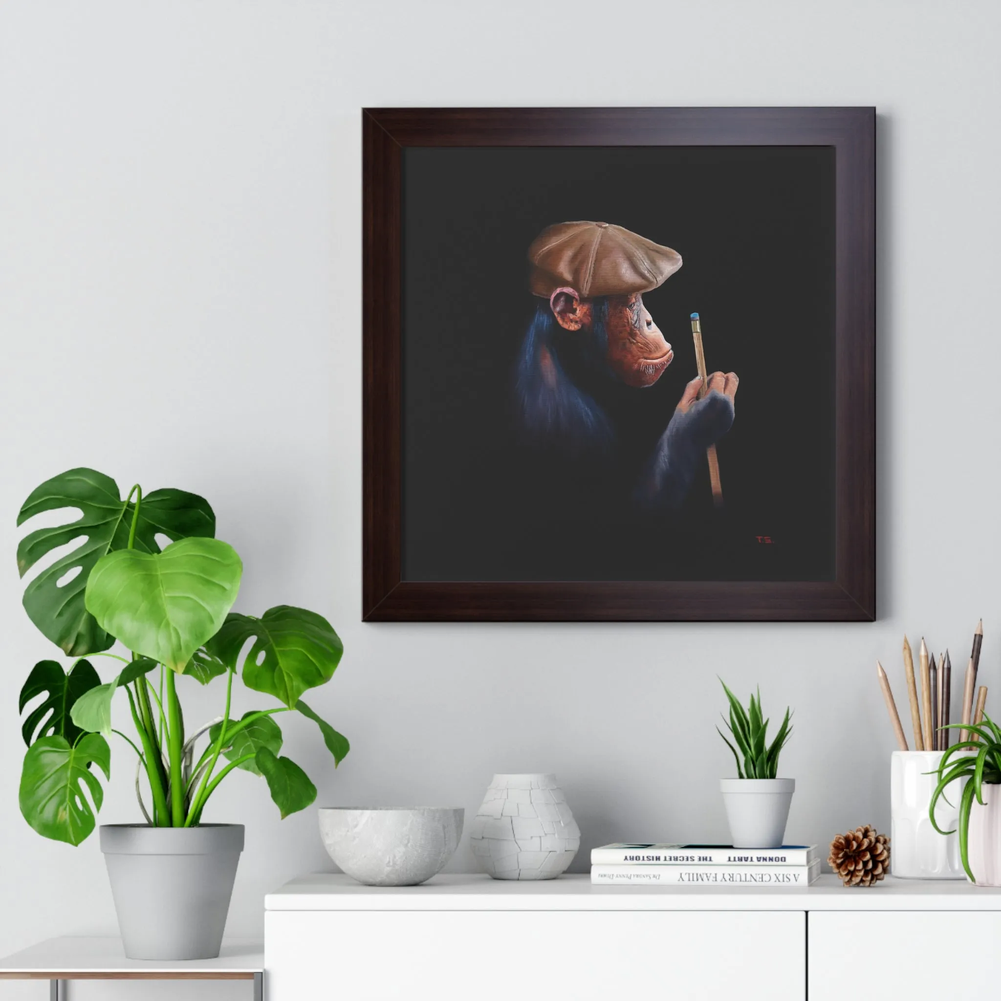 Tony South: "Hustle" Framed Poster