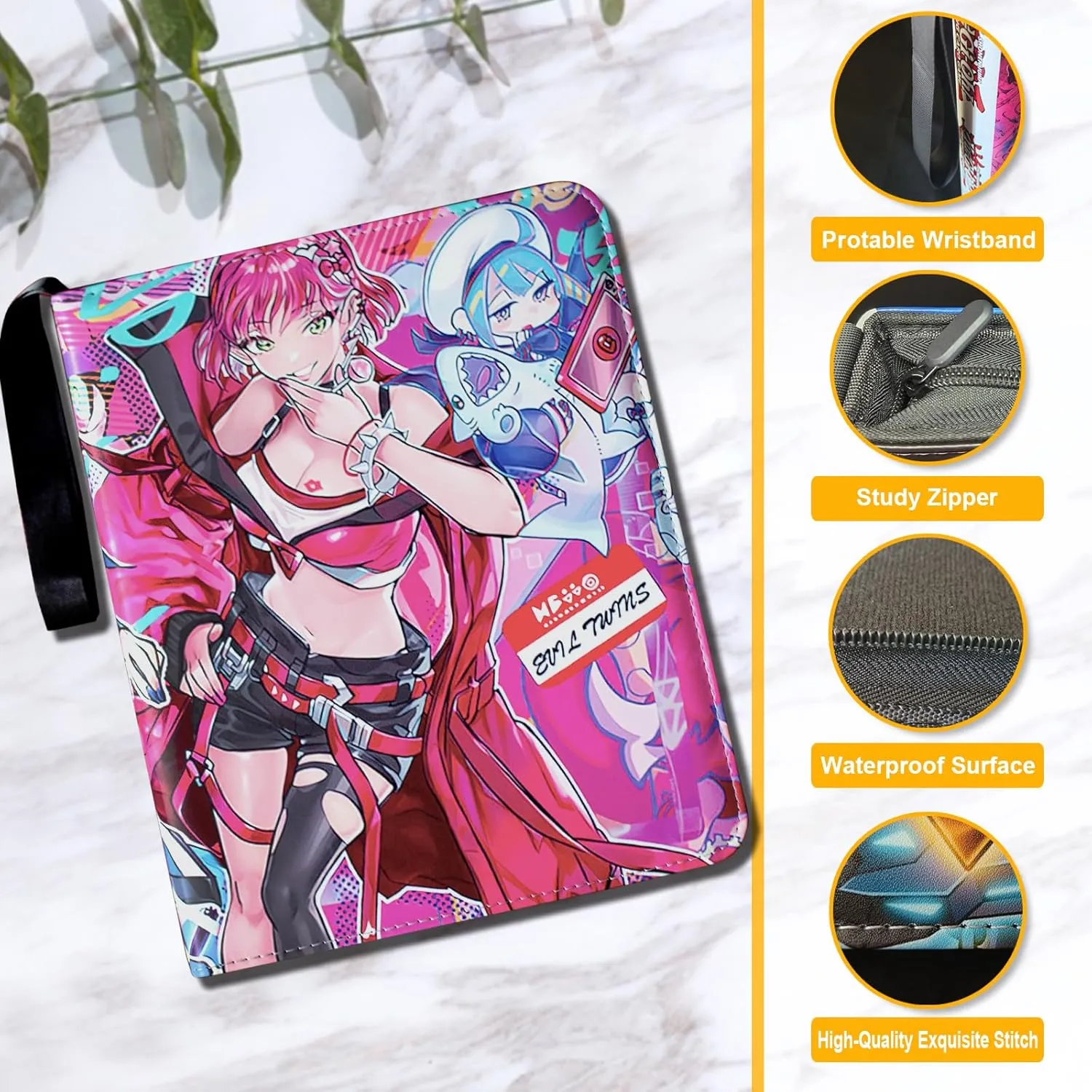 Trading Card Binder Fits 900 Cards Card Collector Album Holder,with 50 Removable Sleeves Toys Gifts for Boys Girls