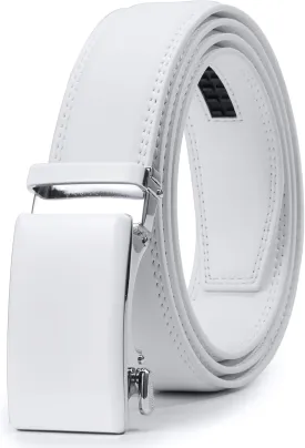 VATAN Men's Belt Leather Ratchet Belt for Men Dress Casual Every Day with Adjustable Buckle, Trim to Fit