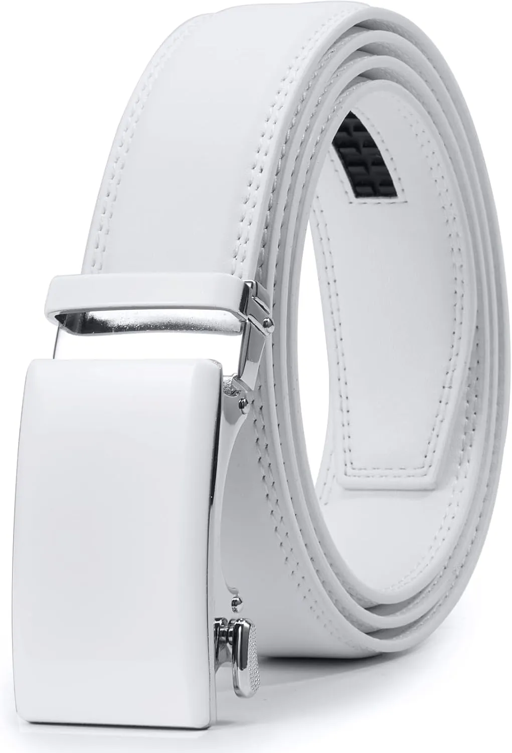 VATAN Men's Belt Leather Ratchet Belt for Men Dress Casual Every Day with Adjustable Buckle, Trim to Fit