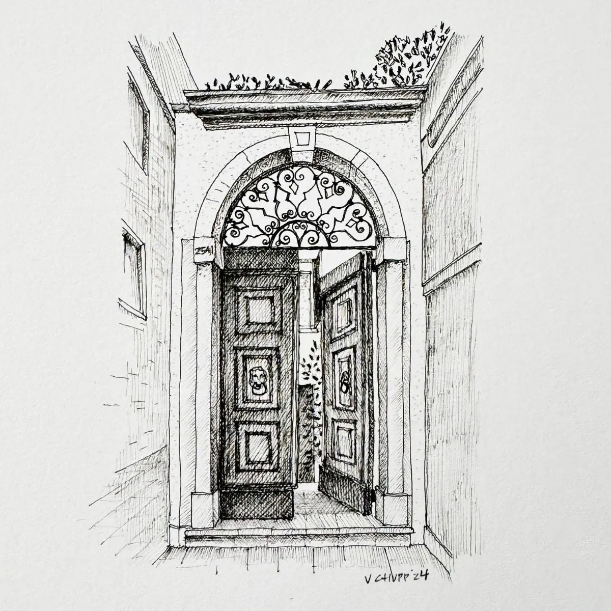 Venice Door 2 - Original Illustration