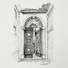 Venice Door 2 - Original Illustration
