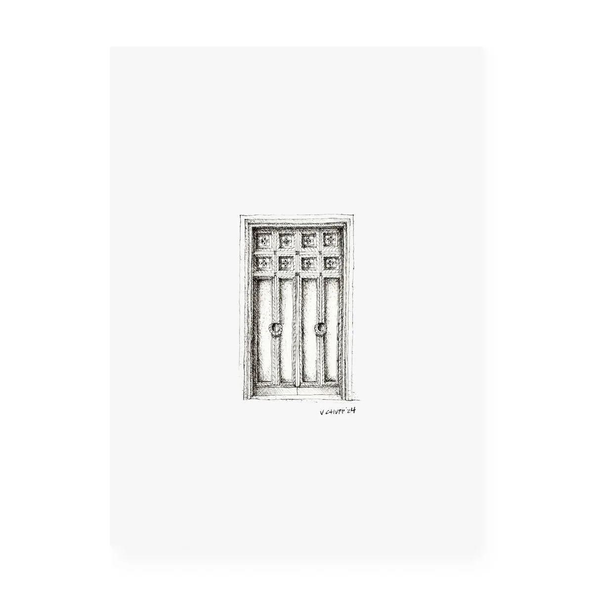 Venice Door 3 - Original Illustration