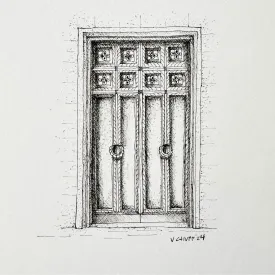 Venice Door 3 - Original Illustration