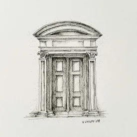 Venice Door 4 - Original Illustration