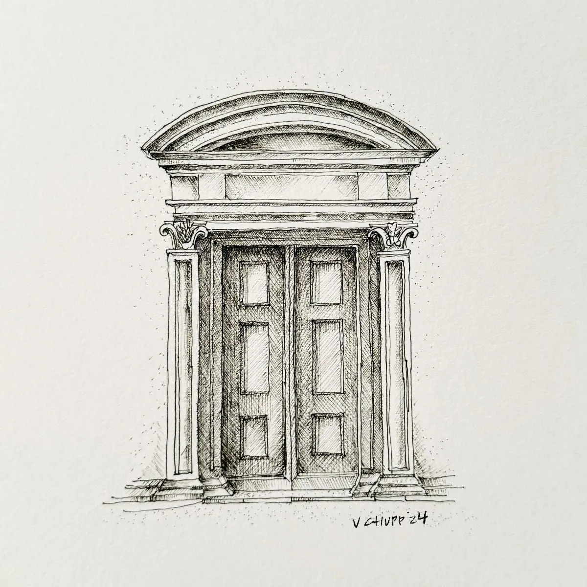 Venice Door 4 - Original Illustration