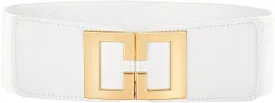 Wide Elastic Belts for Women Dresses Fashion Stretchy Waist Belt with Gold Buckle