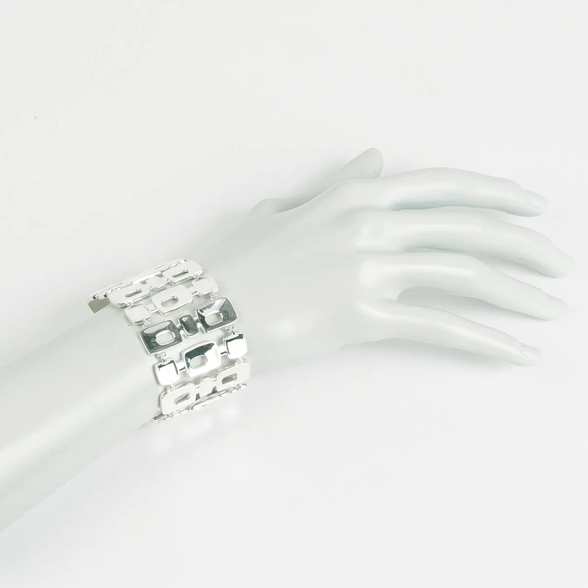 Wide Triple Link PS Bracelet