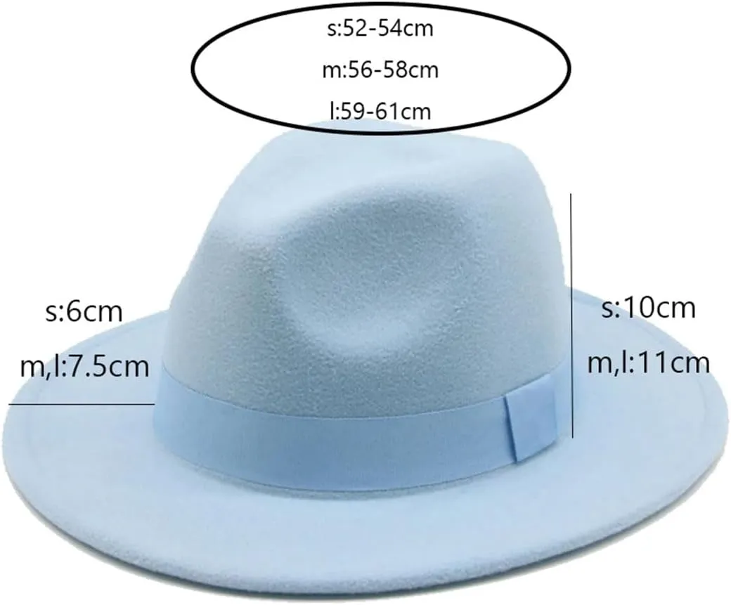 Women Fedora Hat Men Classic Formal Dress Women Winter Hat Men's Fedoras Men's Dress Hats