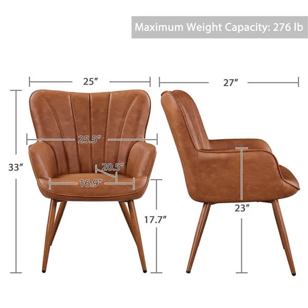 Yaheetech PU Leather Armchair